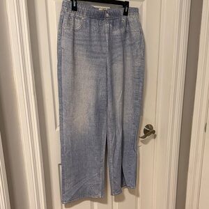 NWOT AnyBody Denim Blue Jogger Pants. Size medium petite.